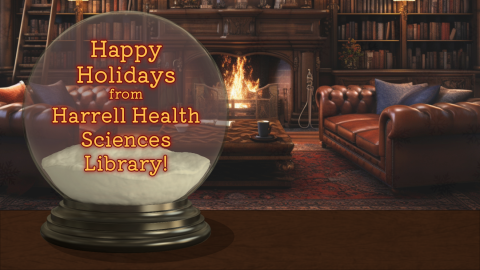 Happy holidays from Harrell Health Sciences library