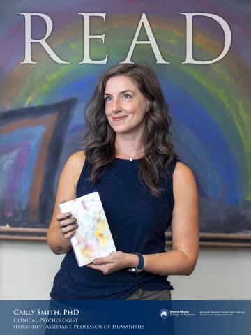 Picture shows the 2020 Read honoree Carly Smith holding the book she recommended: Salt by Nayyirah Waheed