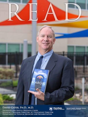 2018 Read Poster honoree David Gater holding his book: Margin: Restoring Emotional, Physical, Financial and Time Reserves to Overloaded Lives.